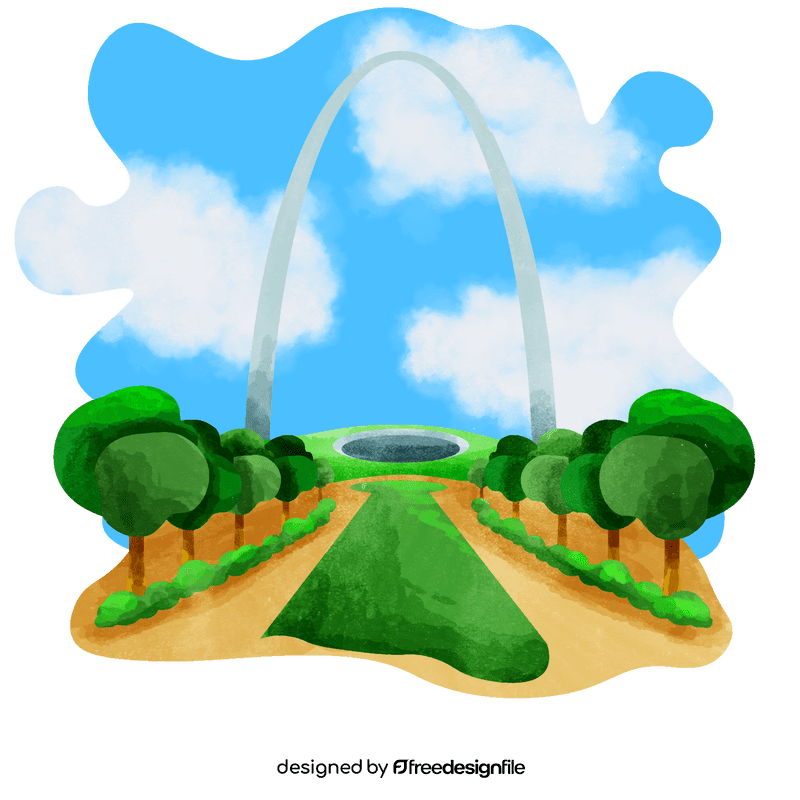 Gateway arch vector