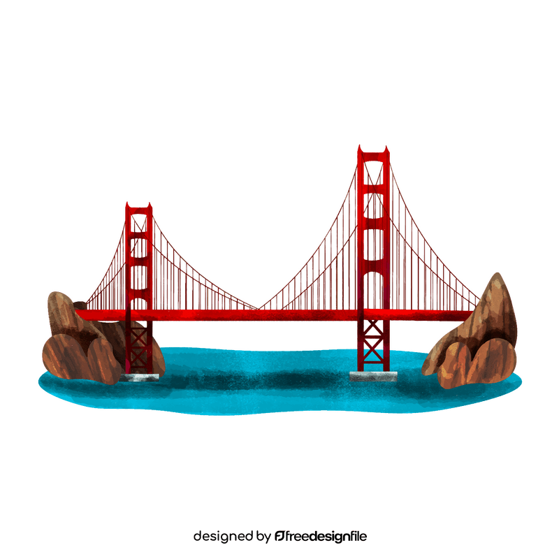 Golden gate bridge clipart