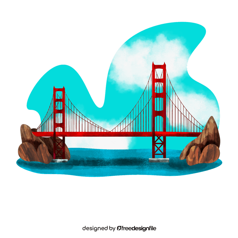 Golden gate bridge vector