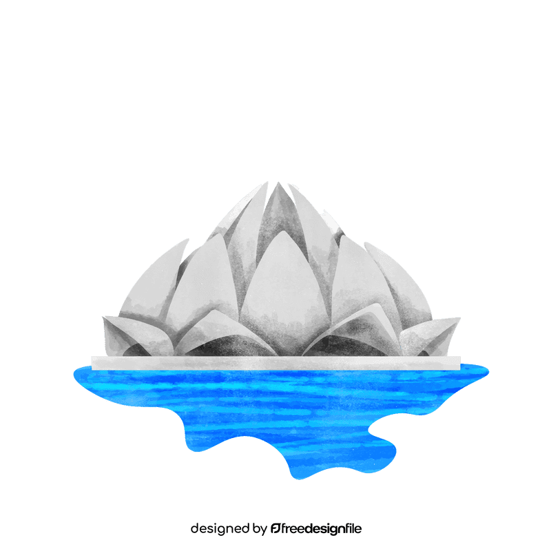 Lotus temple clipart