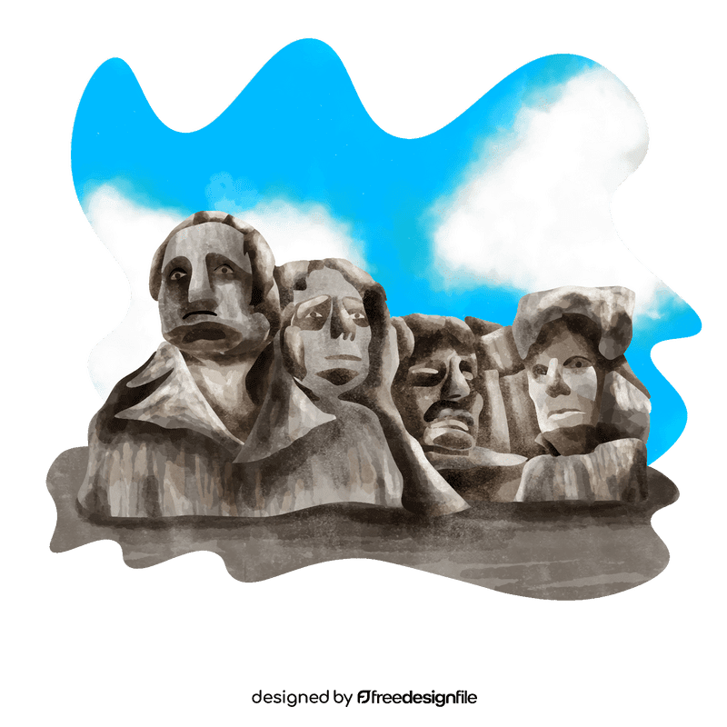 Mt rushmore vector