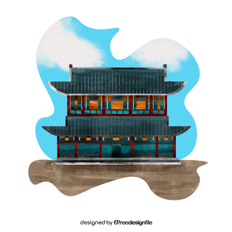 Gyeongbokgung palace vector