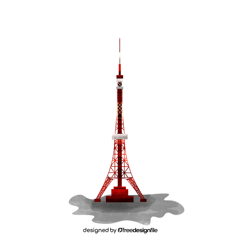 Tokyo tower clipart