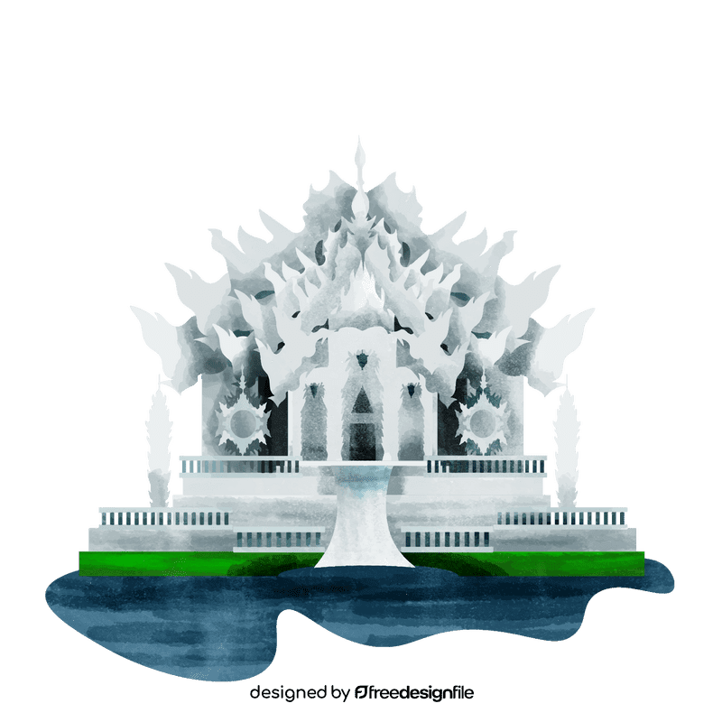 White temple clipart