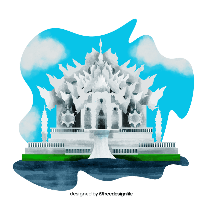 White temple vector