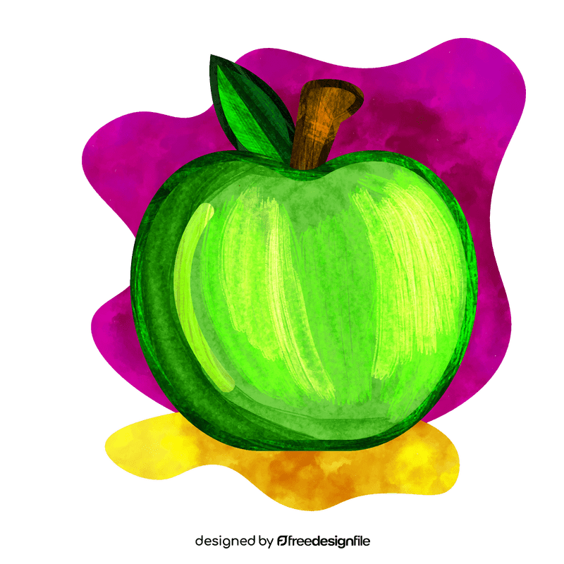 Green apple vector