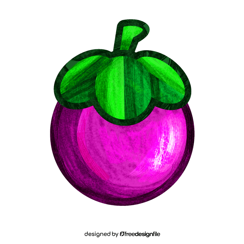 Mangosteen clipart