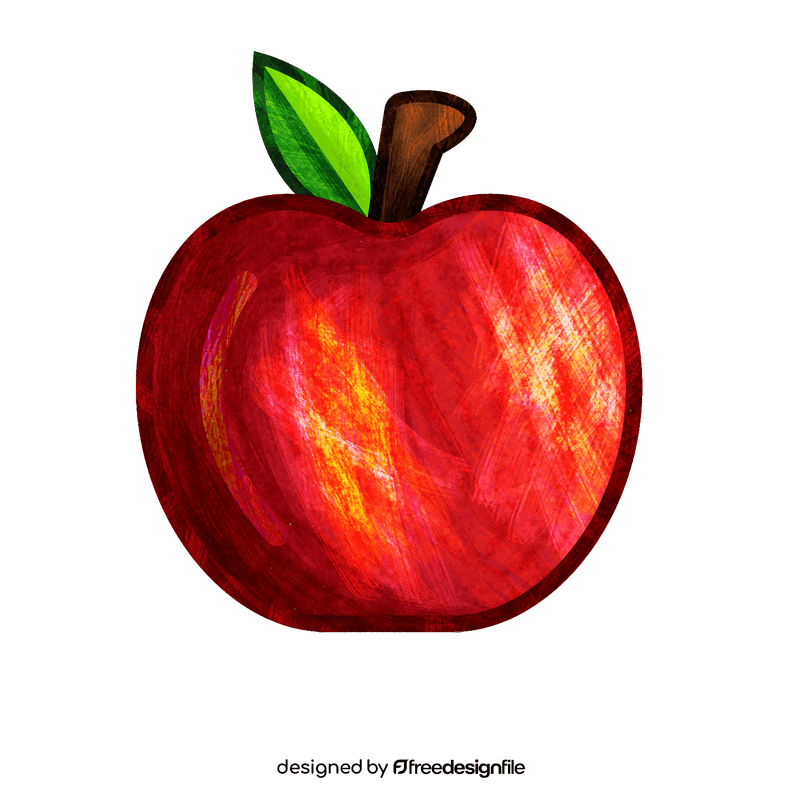 Red apple clipart