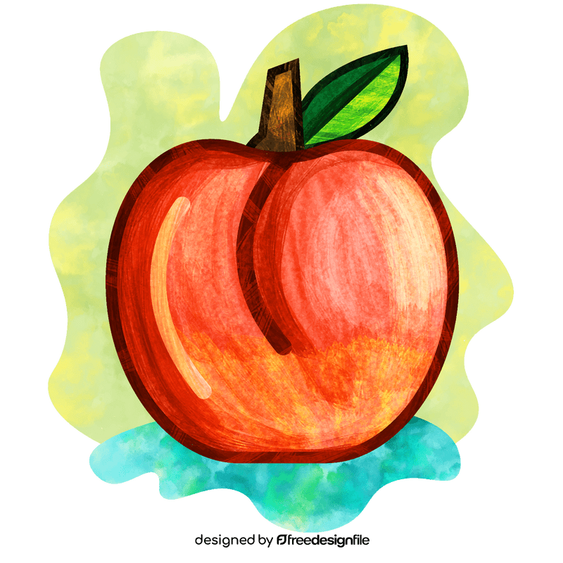 White peach vector