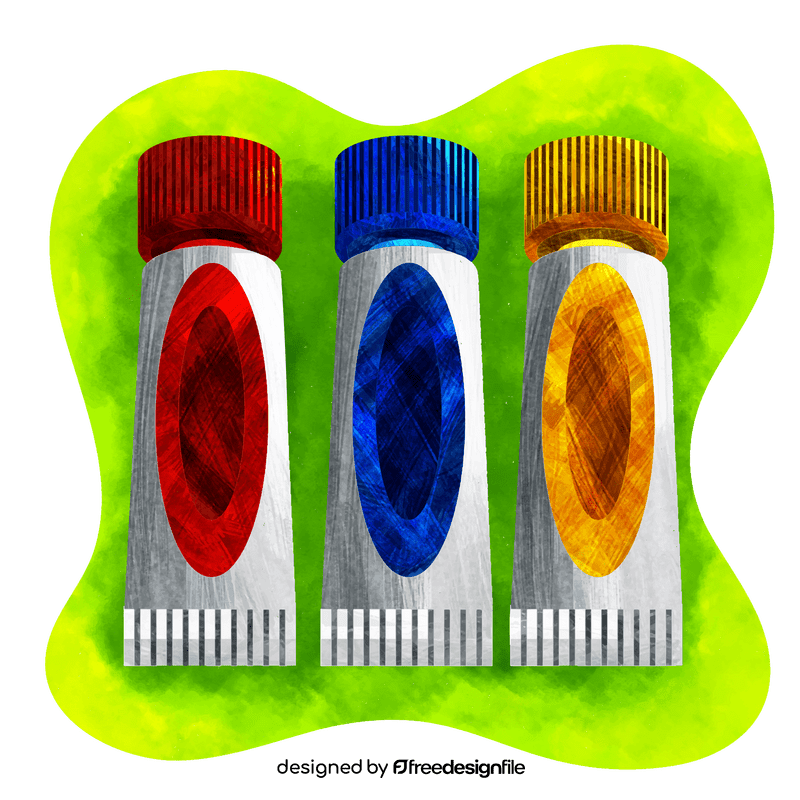 Paint tubes vector