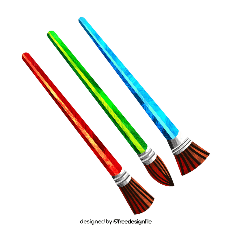 Paintbrushes clipart