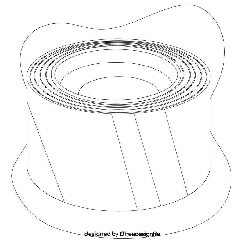 Tape black and white clipart