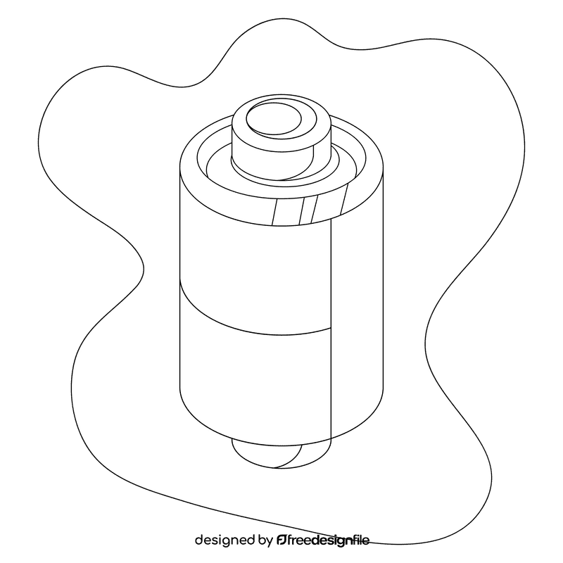 Battery black and white clipart