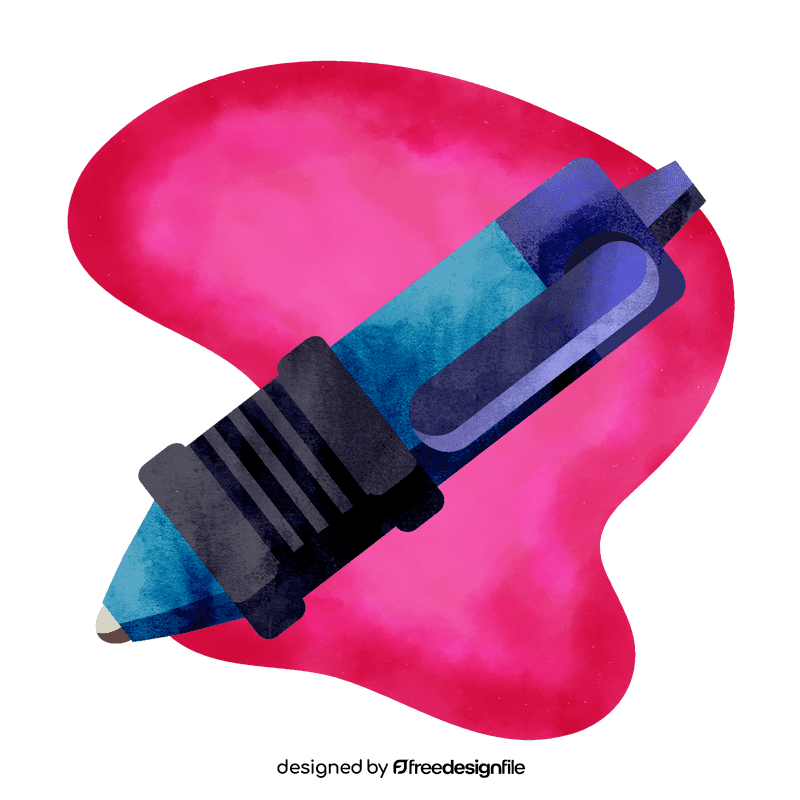 Blue pen vector