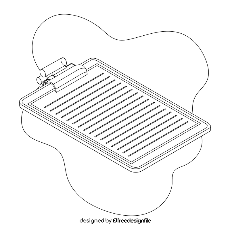 Clipboard black and white clipart