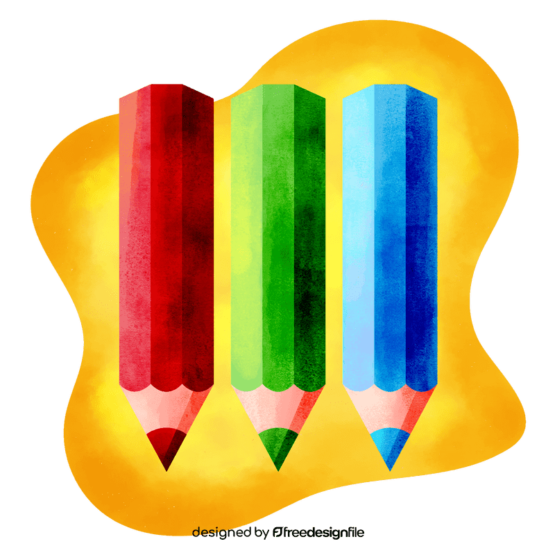 Color pencil vector