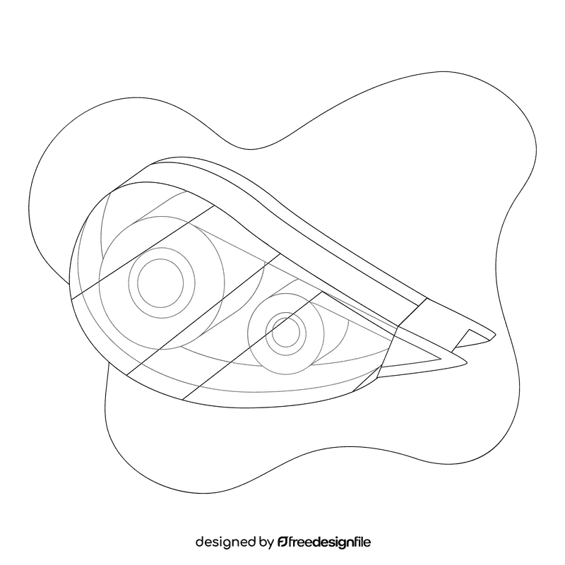 Correction tape black and white clipart