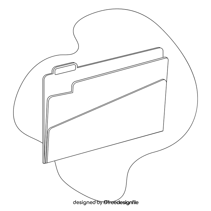 File black and white clipart