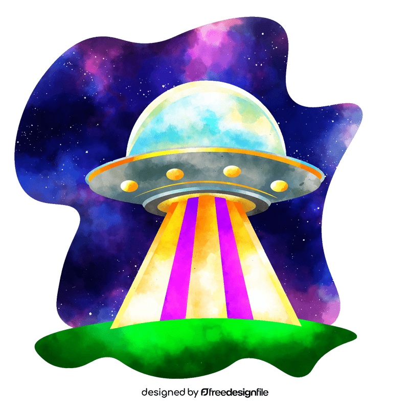 Alien spaceship vector