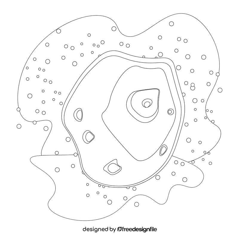 Asteroid black and white clipart