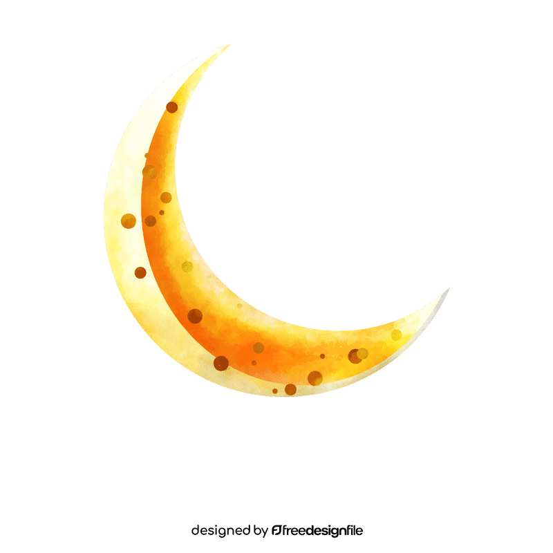 Crescent moon clipart