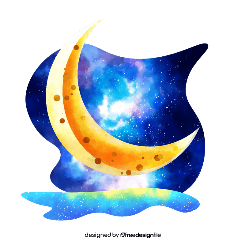 Crescent moon vector