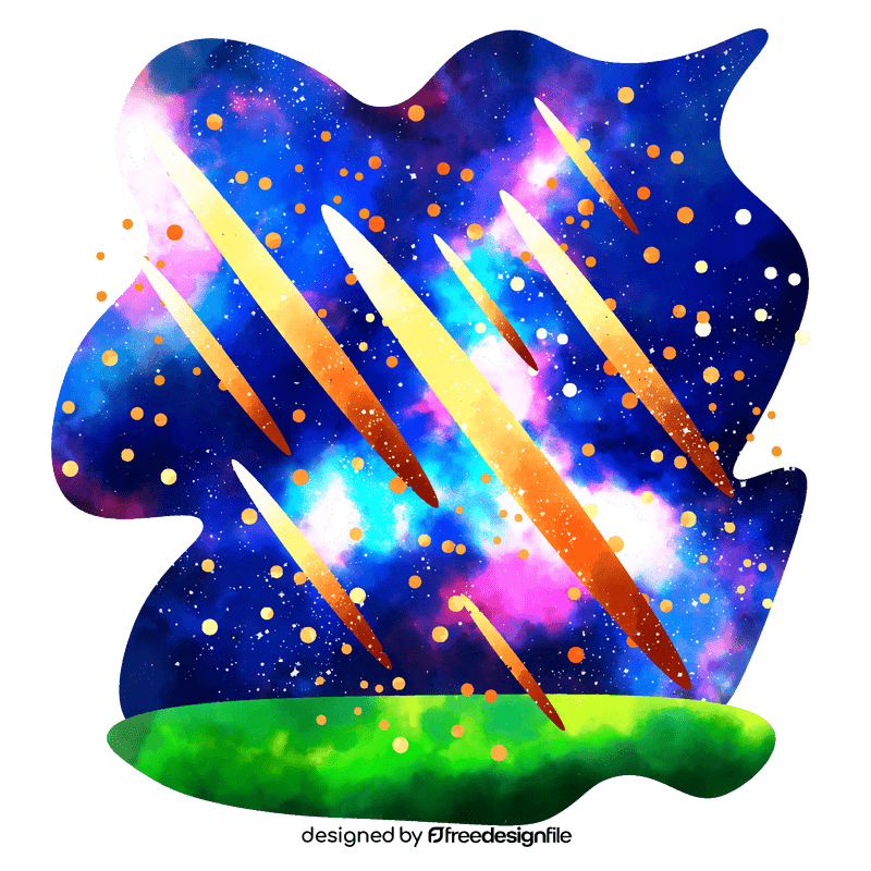 Meteor shower vector