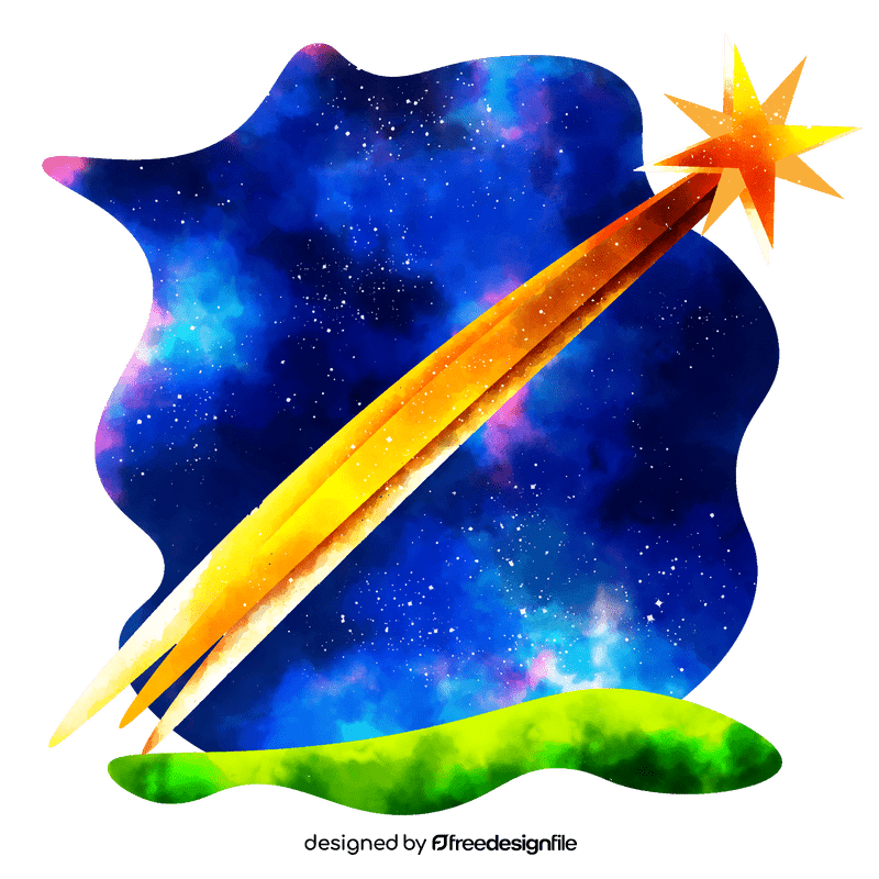 Shooting star vector