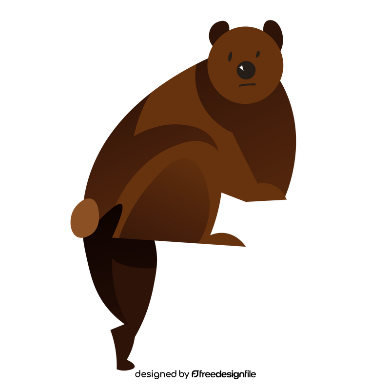 Bear disappointed clipart