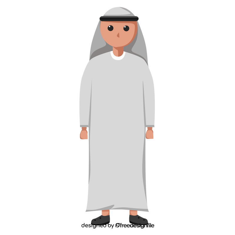 UAE traditional dress clipart