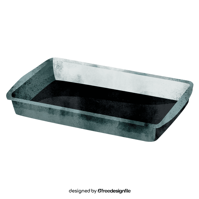 Baking tin rectangular clipart