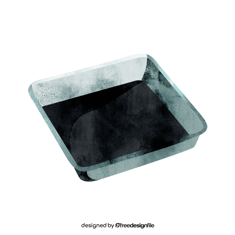 Baking tin square clipart