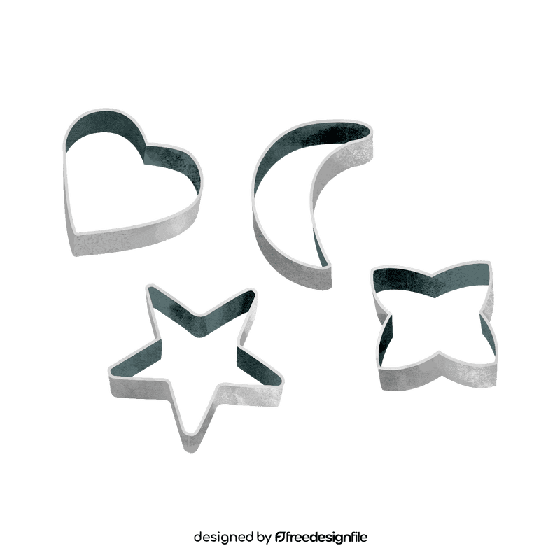 Cookie cutters clipart