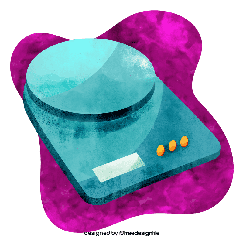 Kitchen scales vector