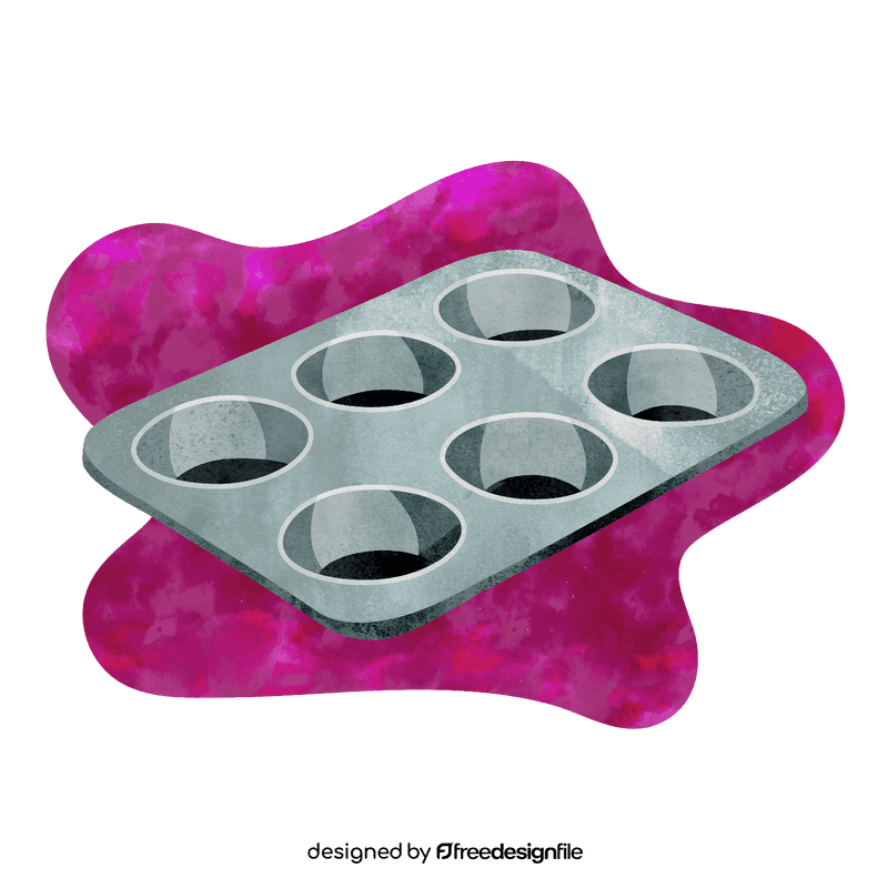 Muffin pan vector