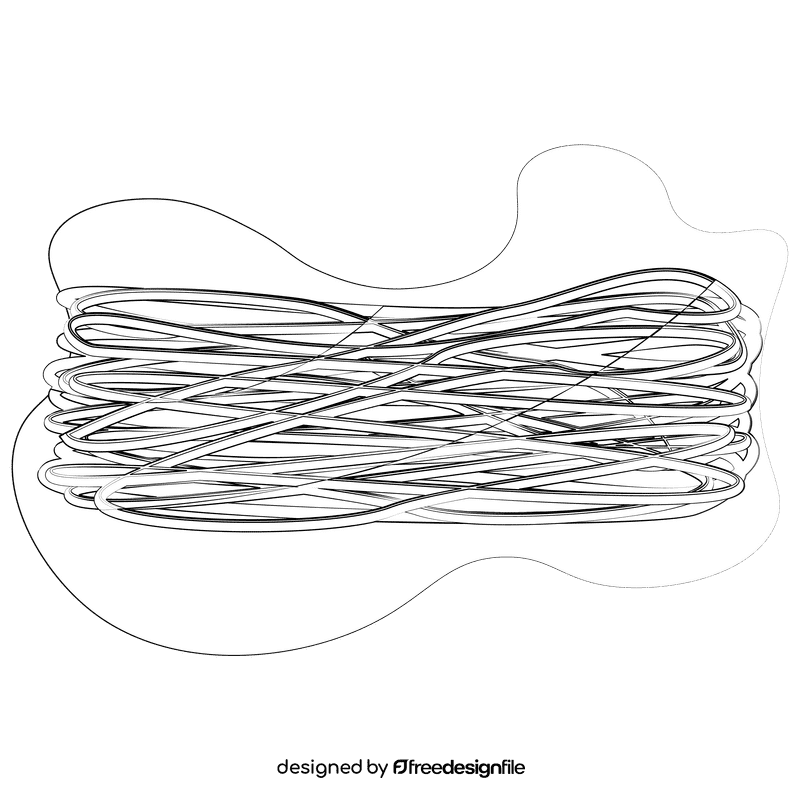 Agar agar black and white clipart