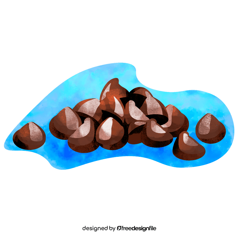 Chocolate chips vector