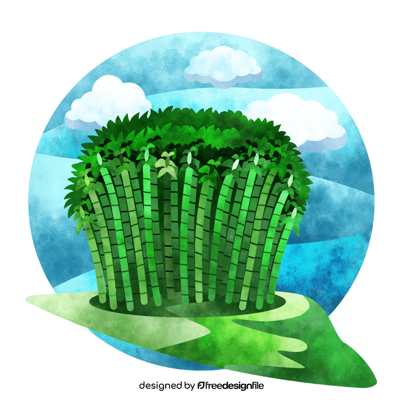 Bamboo forest vector