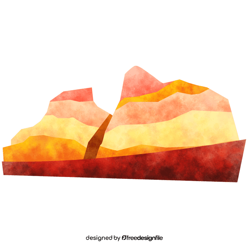 Canyon mountain clipart