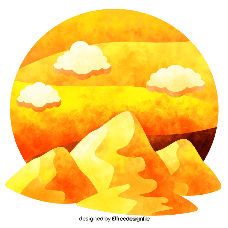 Desert mound vector