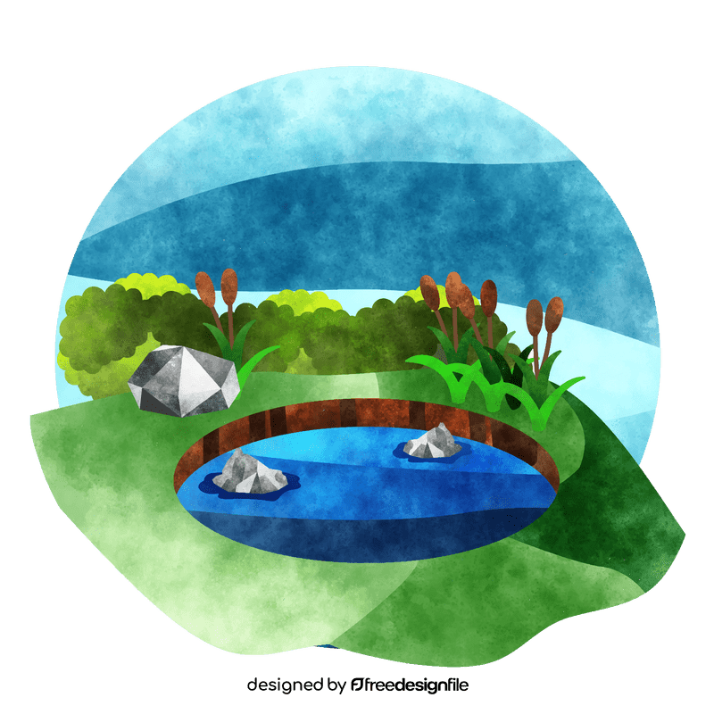 Pond vector