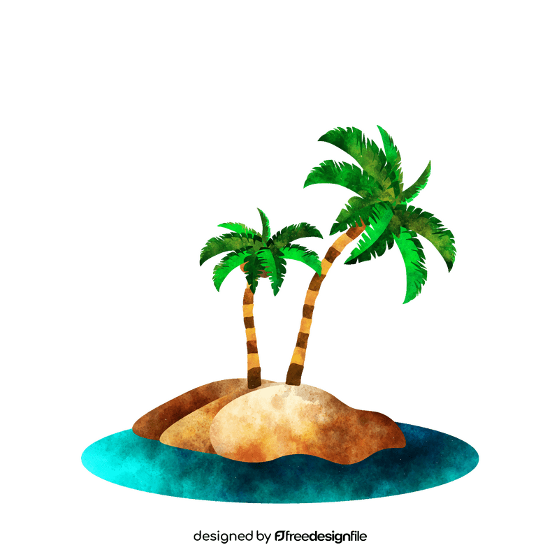 Coconut tree clipart