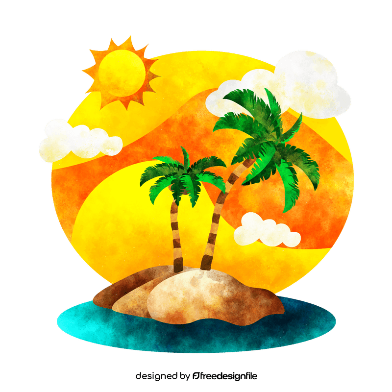 Coconut tree vector