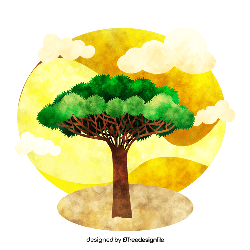 Dragon blood tree vector