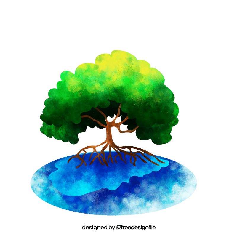 Mangrove tree clipart