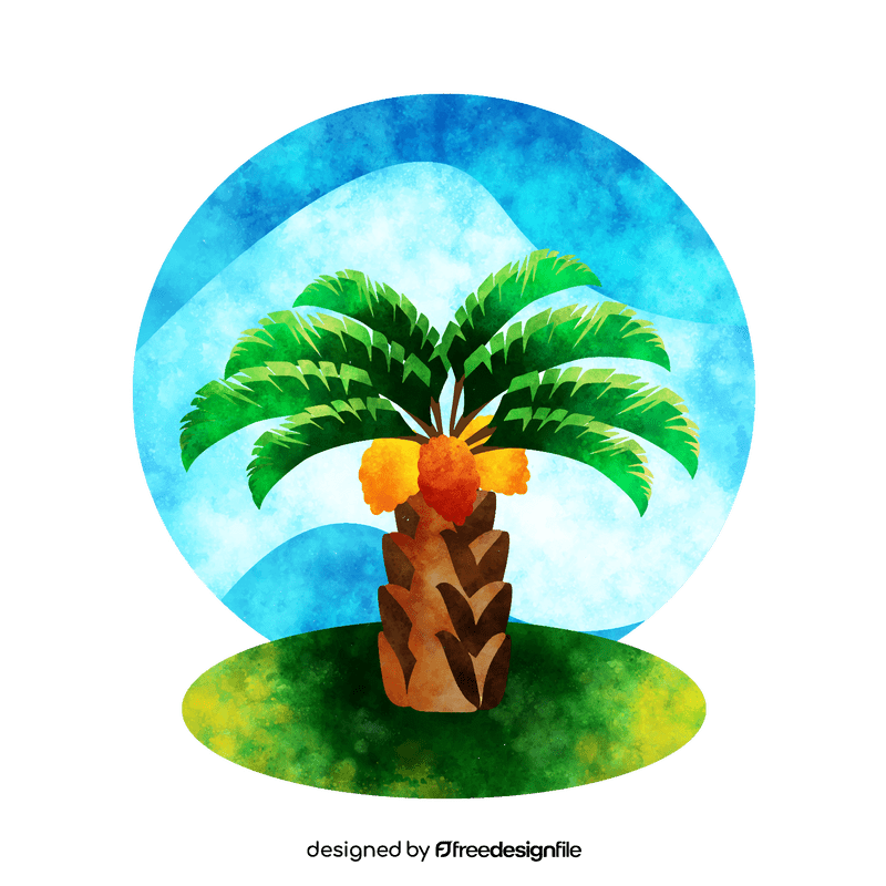 Oil palm vector