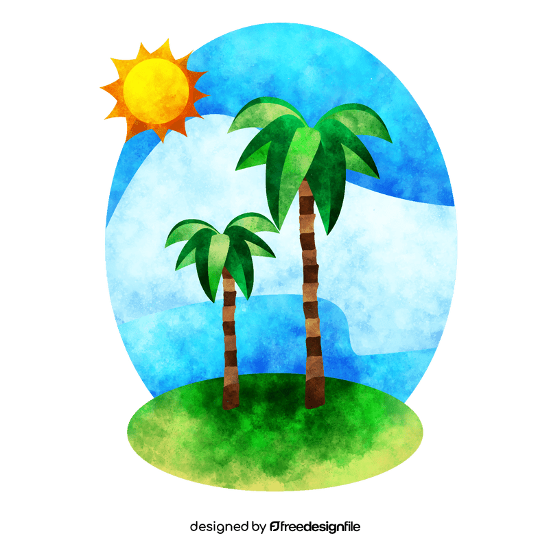 Palm tree vector