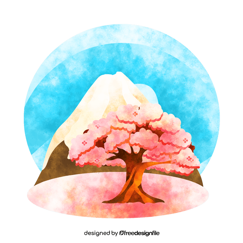 Sakura tree vector