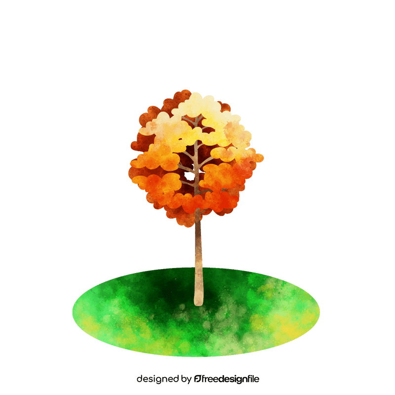 Sugar maple tree clipart