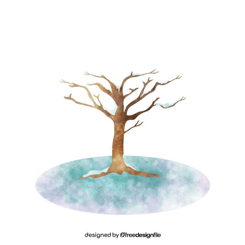 Tree without leaves clipart